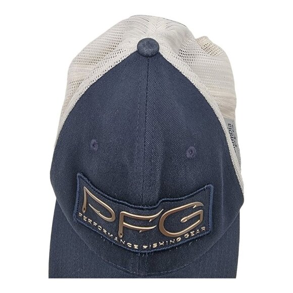 Columbia Hat Men Adjustable Multicolor Fish Patch  Logo Mesh Trucker - Picture 2 of 8